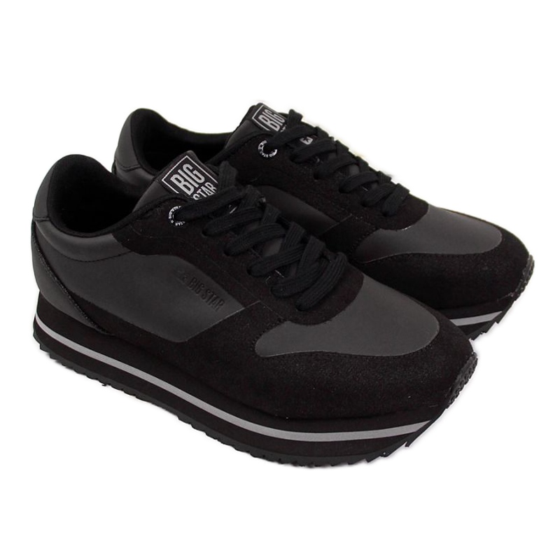 Svarta sportskor på Big Star W II274217 -plattformen