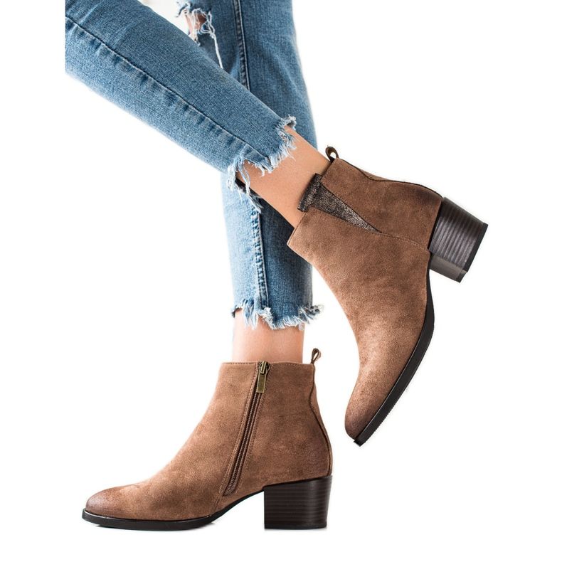 W. Potocki Fritidsbruna Potocki -stövlar