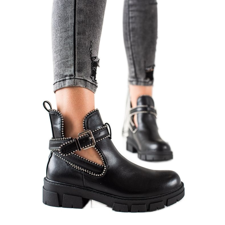 Bestelle Slip-on modearbetare svart