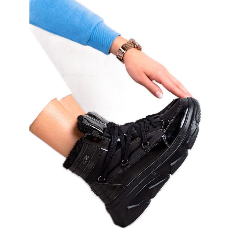 Snöskor för kvinnor Big Star II274311 svart