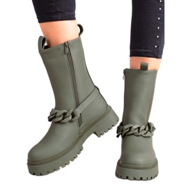 TRENDI Gröna arbetare med en dekorativ remsa