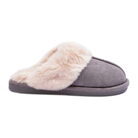 Dam Tofflor Tofflor med pälsgrå Pinky