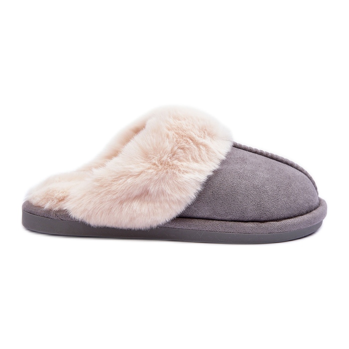 Dam Tofflor Tofflor med pälsgrå Pinky