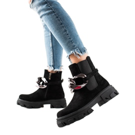 Mockastövlar på S. Barski-plattformen svart