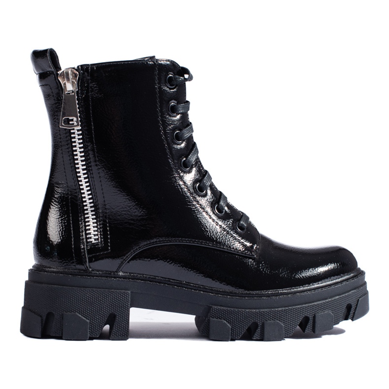 TRENDI Arbetare med utsmyckad dragkedja svart