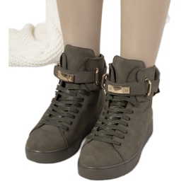 Hedniska gröna stövlar för kvinnor