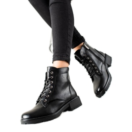 W. Potocki Svarta Trappers gjorda av Eco Potocki-läder