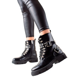 TRENDI Snygga arbetare med strass svart