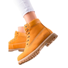 Vandringsstövlar för damer Big Star II274447 brun gul