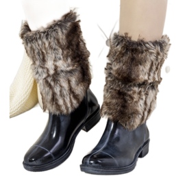 Blå Corrales pälsstövlar brun marinblå