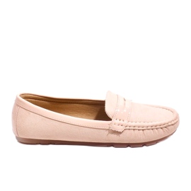Rosa mockasiner med spänne FM2958-3