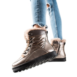 W. Potocki Varma Potocki snöstövlar brun