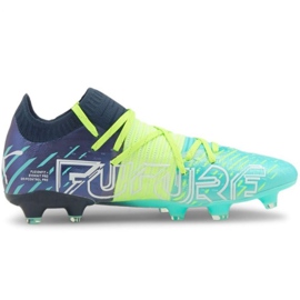 Fotbollsskor Puma Futura Z 1.2 Fg Ag M 106476 03 marinblå, flerfärgad grön