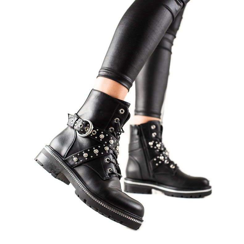 Kayla Rockarbetare Med Jet svart