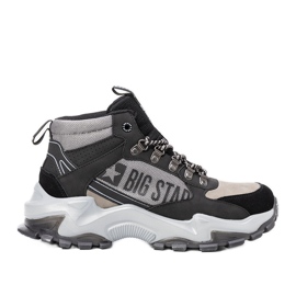 Maclovio svarta och gråa Big Star sneakers för män