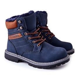 PA1 Barns varma fångare Marinblå gravar brun