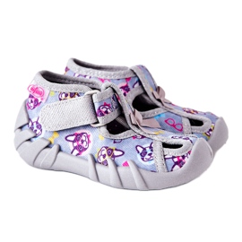 BEFADO S.A. Tofflor Inblu Med kardborreband 190P093 Grå-Blå