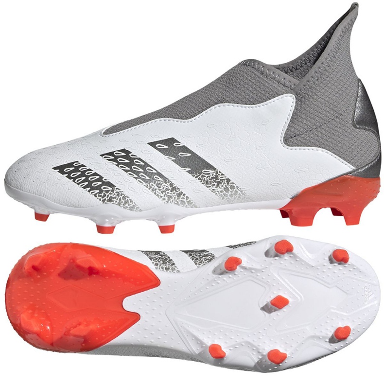Adidas Predator Freak.3 Ll Fg Jr FY6297 fotbollsskor mångfärgad vit