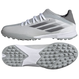 Adidas X Speedflow.3 Tf Jr FY3322 fotbollsskor grå nyanser av grått