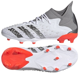 Adidas Predator Freak.1 Fg Jr FY6260 fotbollsskor mångfärgad vit