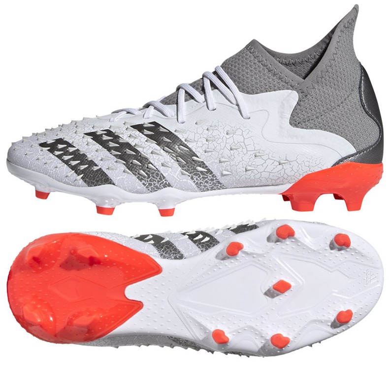 Adidas Predator Freak.1 Fg Jr FY6260 fotbollsskor mångfärgad vit