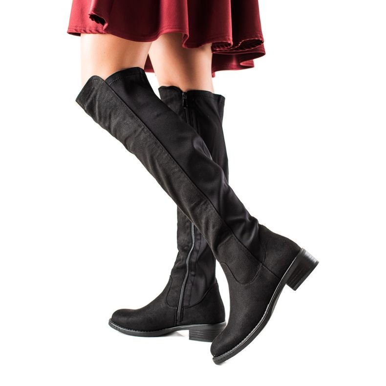 Lovery Bekväma mockastövlar svart