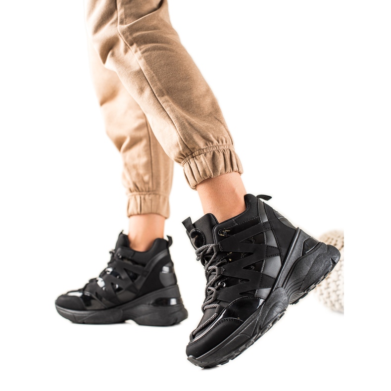 W. Potocki Bekväma svarta Potocki-stövlar