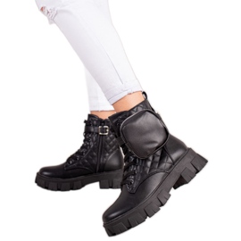 Best Shoes Quiltade fångare med ficka svart