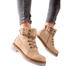 Goodin Isolerade fällare gjorda av ekologiskt läder beige