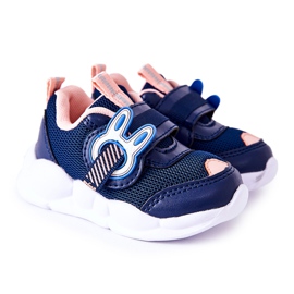 BEFADO S.A. Sportskor för barn med kardborre Befado 516P090 Marinblå-rosa