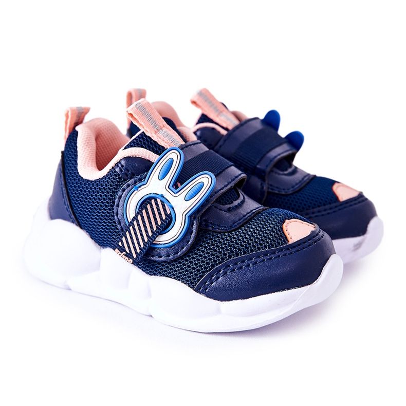 BEFADO S.A. Sportskor för barn med kardborre Befado 516P090 Marinblå-rosa