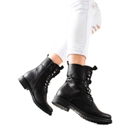 Super Mode Klassiska snörskor svart