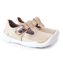 BEFADO S.A. Ballerinatofflor Befado Shiny 115X003 Gyllene