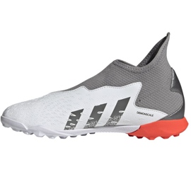 Adidas Predator Freak.3 Ll Tf Jr FY7868 fotbollsskor vit vit