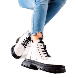 Filippo Ankelstövlar med snörning vit