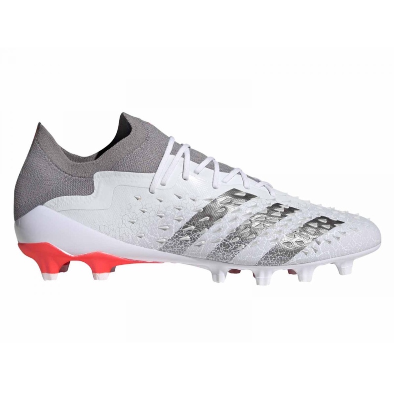 Adidas Predator Freak.1 Low Ag M GZ2806 fotbollsskor grå, vit vit