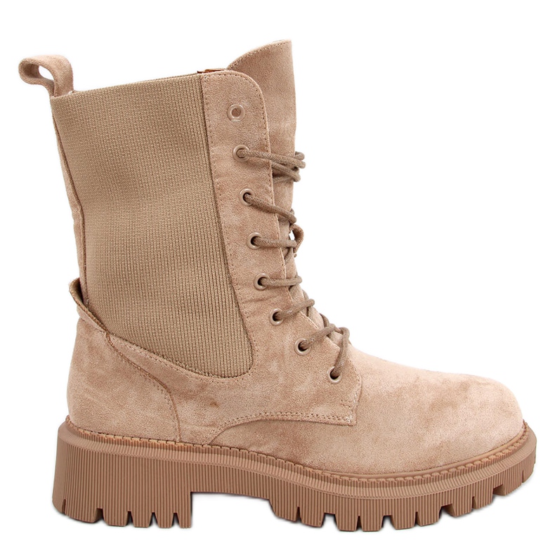 Militärstövlar med en strumpa ovandel Nevada Khaki beige