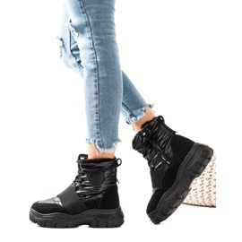 TRENDI Casual snökängor svart