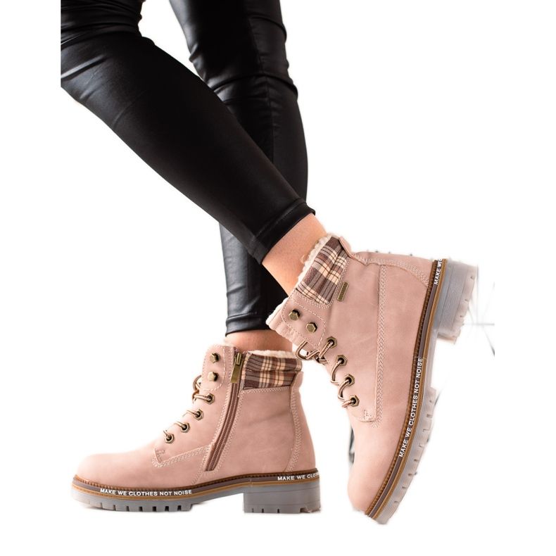 Goodin Isolerade fällare gjorda av ekologiskt läder rosa