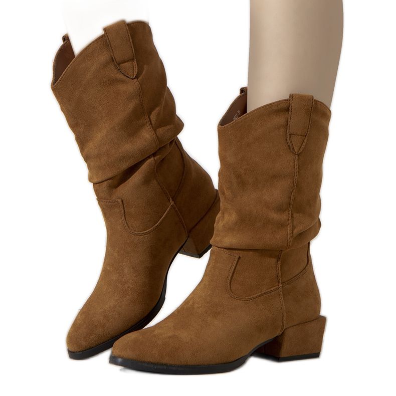 Francis varma camel cowboystövlar brun