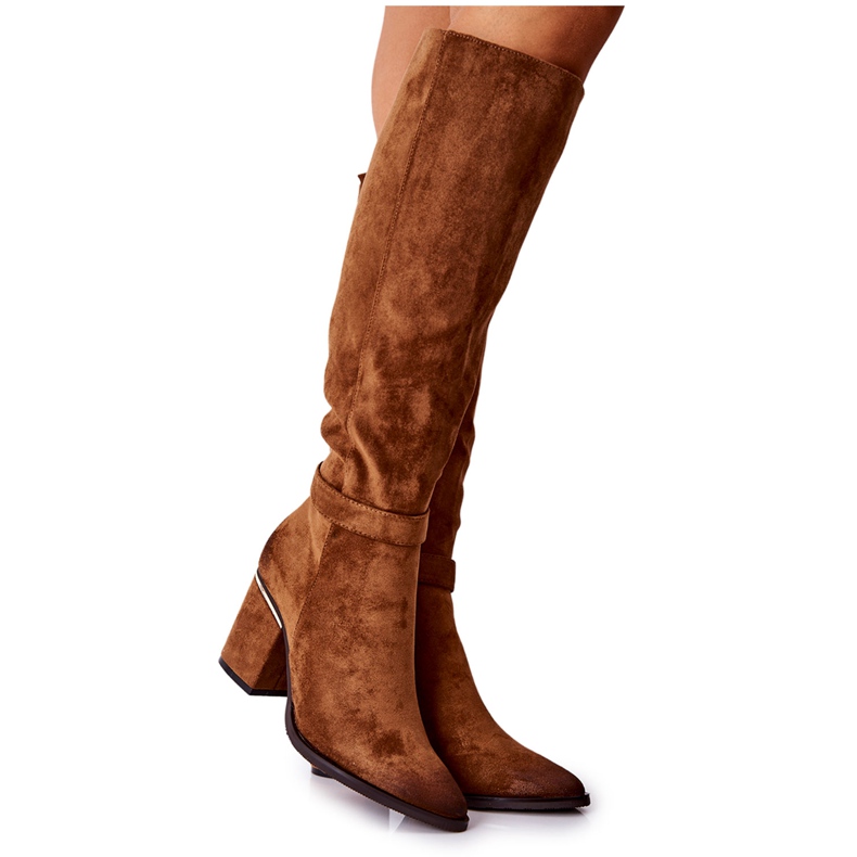 POTOCKI Mockastövlar På En Camel Corises Post brun