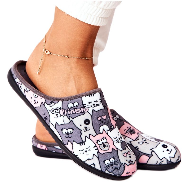 Inblu Tofflor Befado Tofflor Cats 155D200 Grå