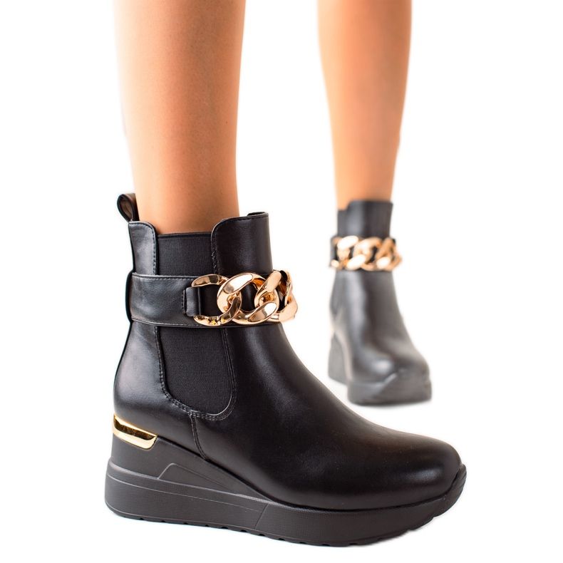 Groto Gogo Trendiga kilkängor svart