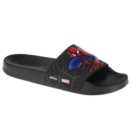 Adidas Adilette Shower Slides Spiderman Jr FZ1716 tofflor svart