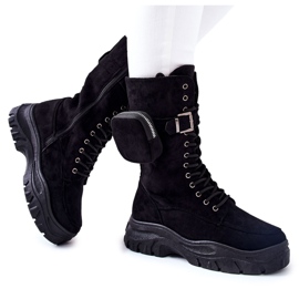 Mockastövlar På Plattformen Med Njure Svart Issanti