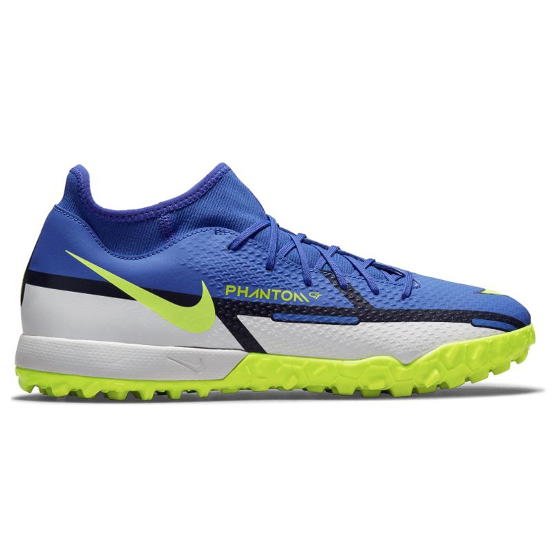Nike Phantom GT2 Academy Df Tf M DC0802-570 fotbollsskor mångfärgad blå