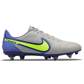 Nike Tiempo Legend 9 Academy SG-Pro Ac M DB0628-075 fotbollsskor grå, blå grå