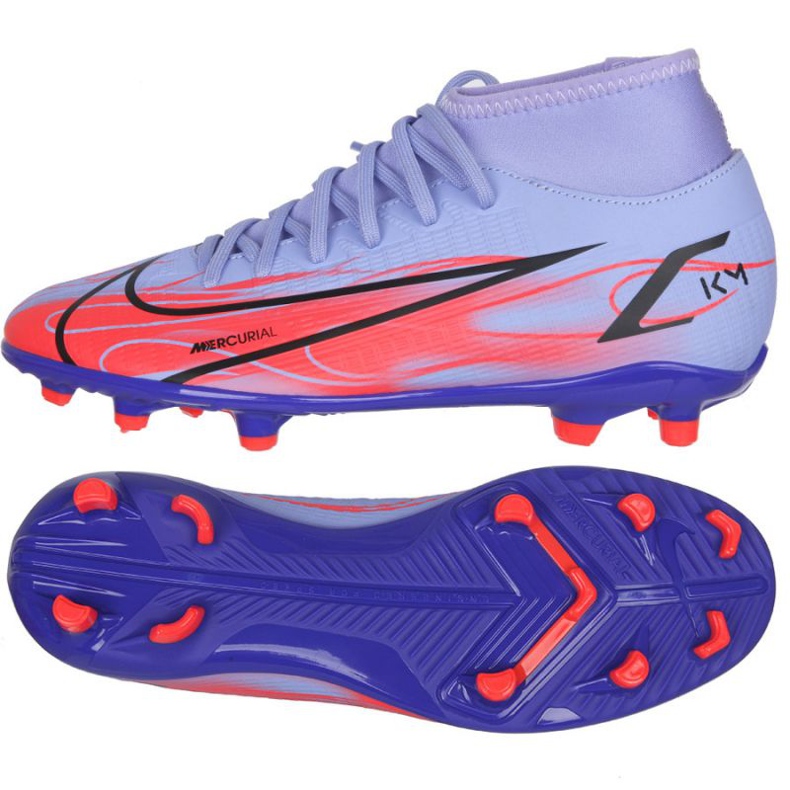 Nike Mercurial Superfly 8 Club Km Mg M DB2856 506 fotbollsskor rosa lila violett