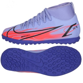 Nike Mercurial Superfly 8 Club Km Tf Jr DB0934 506 fotbollsskor mångfärgad violett
