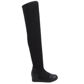 Strumpkängor på kilen Futura Black svart